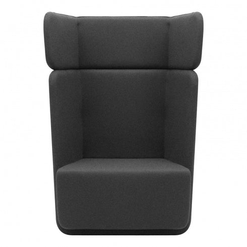 Basket Armchair with High Back